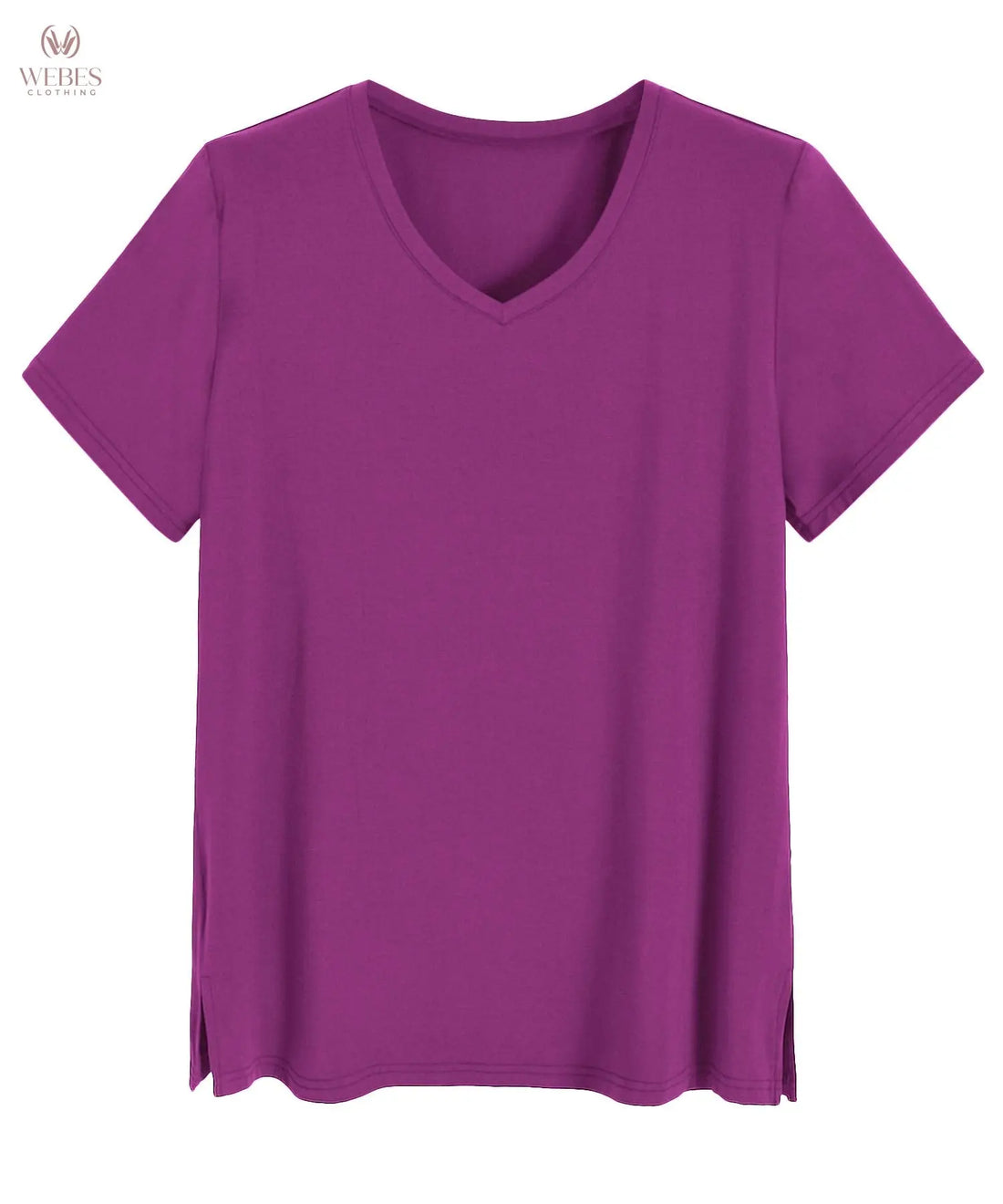 Latuza Women's Viscose Sleep T-Shirt V-Neck Pajamas Top