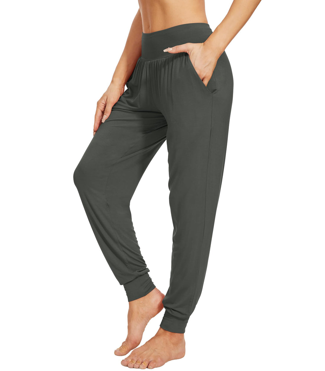 WiWi Women's Viscose from Bamboo Joggers Super Soft Pajama Pants Yoga Bottoms Cooling Lounge Sweatpants S-XXL