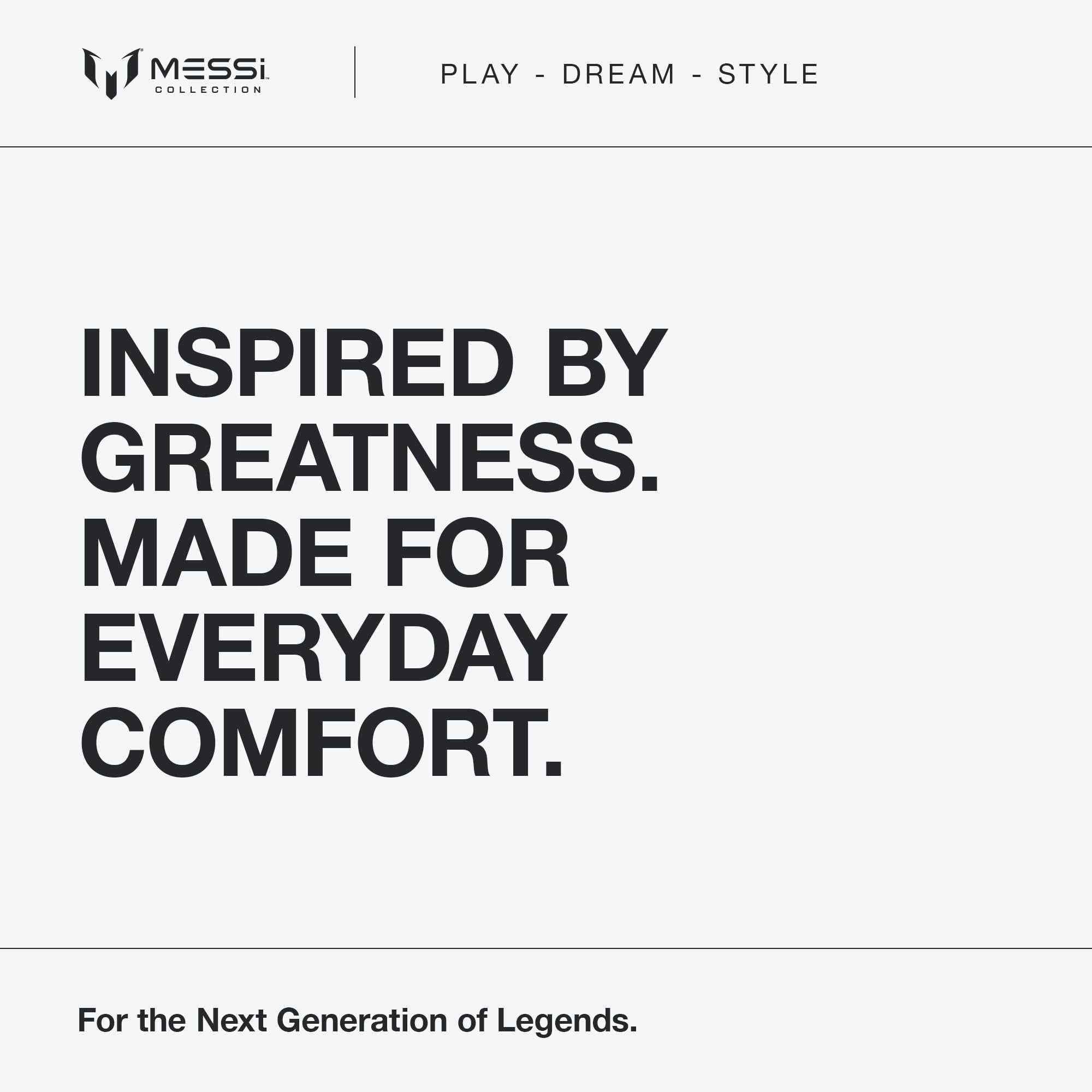 Messi Boys' Lifestyle Long Sleeve 2-piece Set, Loose-fit Top & Sweatpants