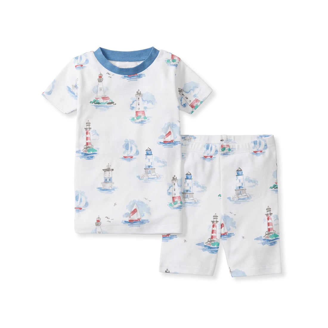 Burt's Bees Baby Unisex Cotton Pajamas, 2-Piece Short Sleeve Tee & Shorts