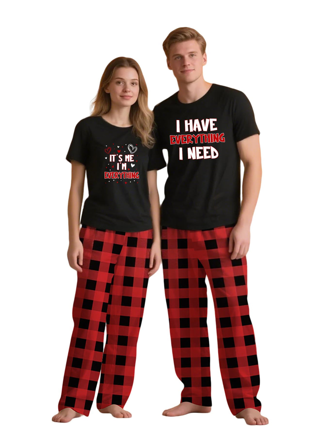 Couples Pajamas, Matching PJS for Couples, His and Hers Jammies, Wife and Husband Sets (Sold Separately)