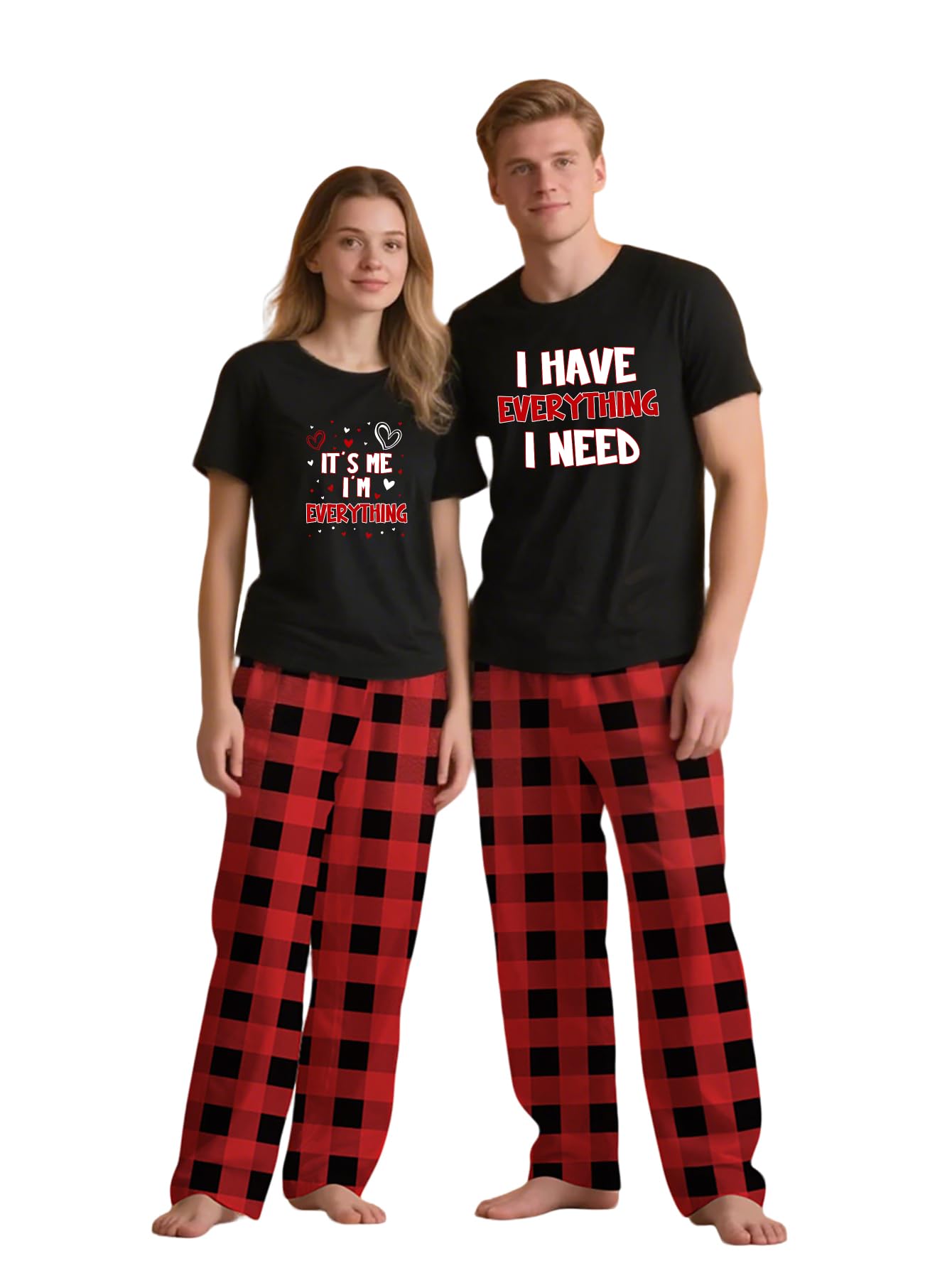 Couples Pajamas, Matching PJS for Couples, His and Hers Jammies, Wife and Husband Sets (Sold Separately)