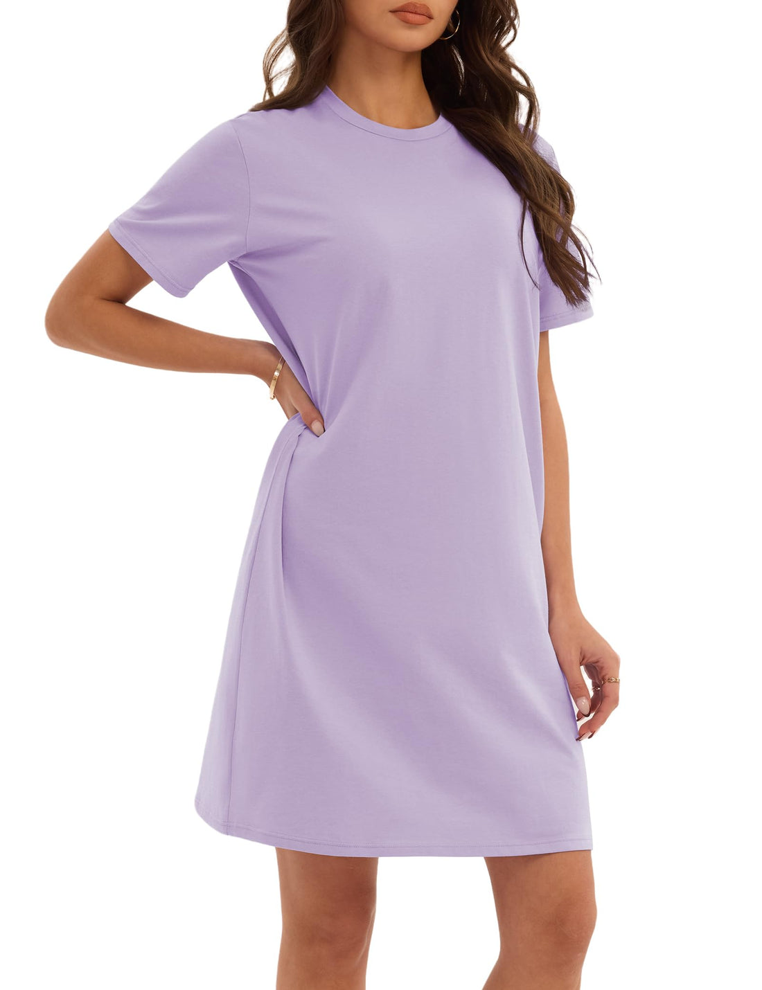 3 Pack Cotton Nightgowns for Women Short Sleeve Sleep Shirts Comfy Soft Nightshirt Pajama Sleep Dress