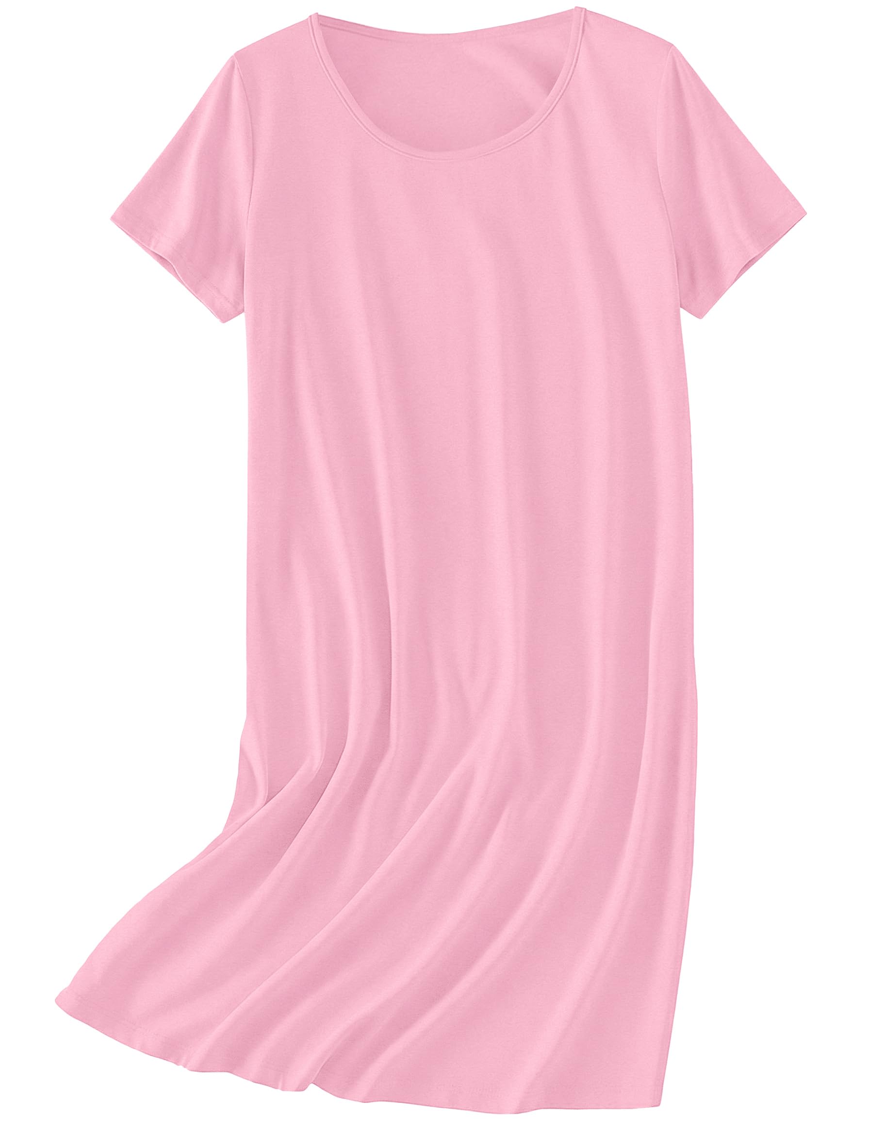 Ekouaer Nightgowns for Women Cotton Sleepshirts Short Sleeve Nightshirt Tshirt Night Gown Casual Sleepdress Comfy Nightdress