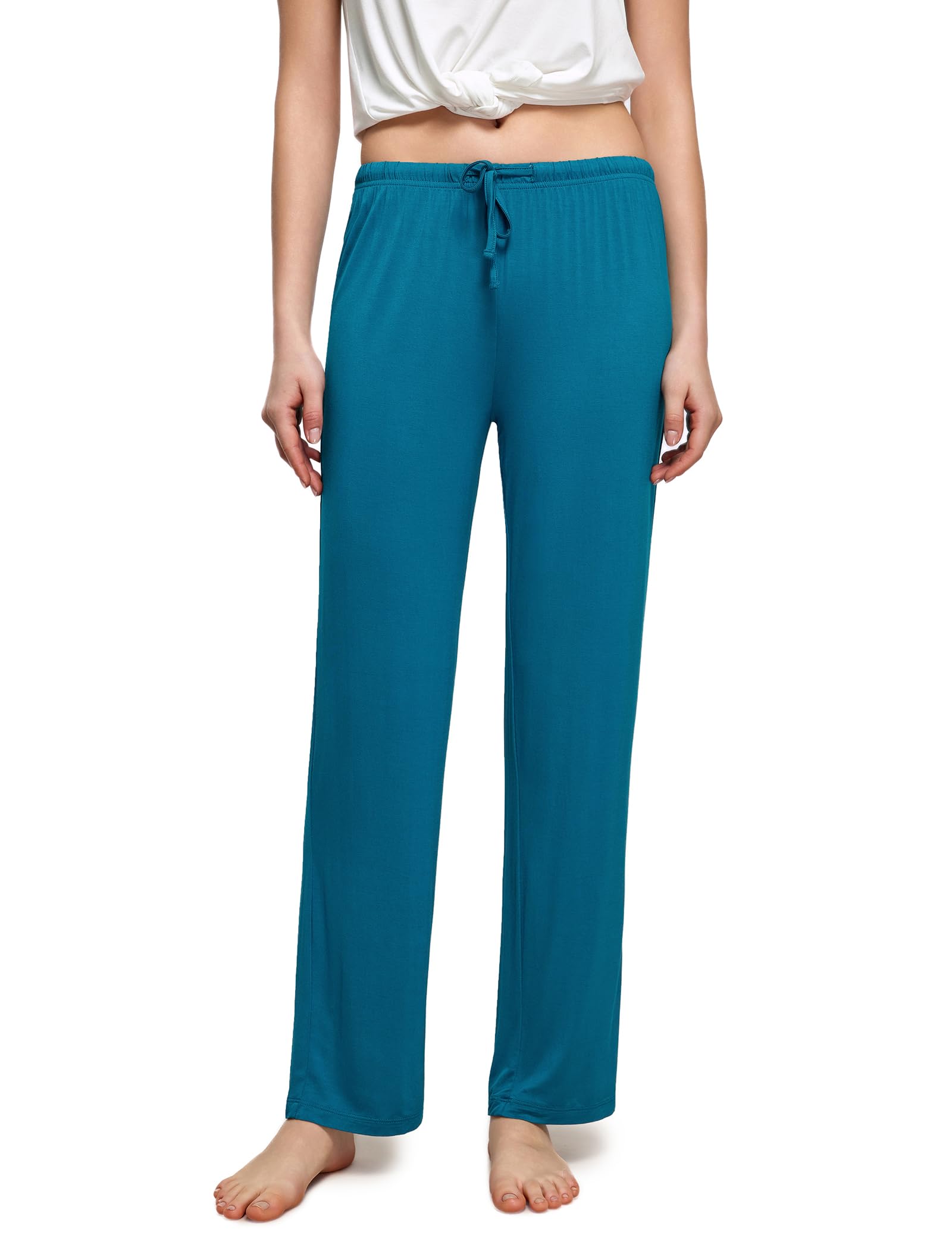 GYS Bamboo Viscose Women's Pajama Pants, Lightweight Comfy Casual Lounge Yoga Pants, Pj Bottoms Sleep Pants with Drawstring