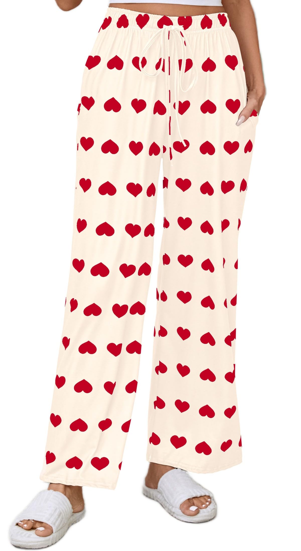 X-Image Women Comfy Casual Pajama Pants with Pockets & Drawstring