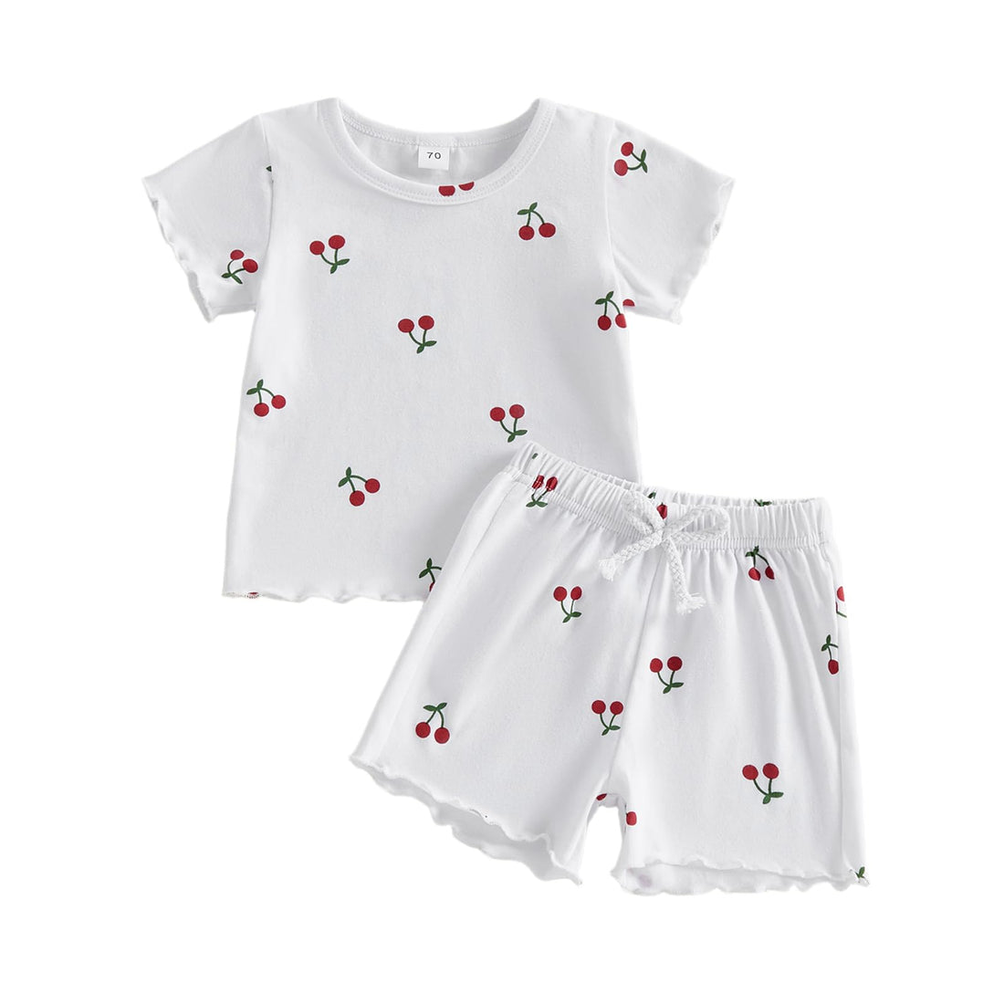 Kupretty Toddler Baby Girl Clothes Cute Comfy Summer Outfits Set Ruffled Shirts + Shorts 12 18 24 Months 2T 3T WEBE CLOTHING