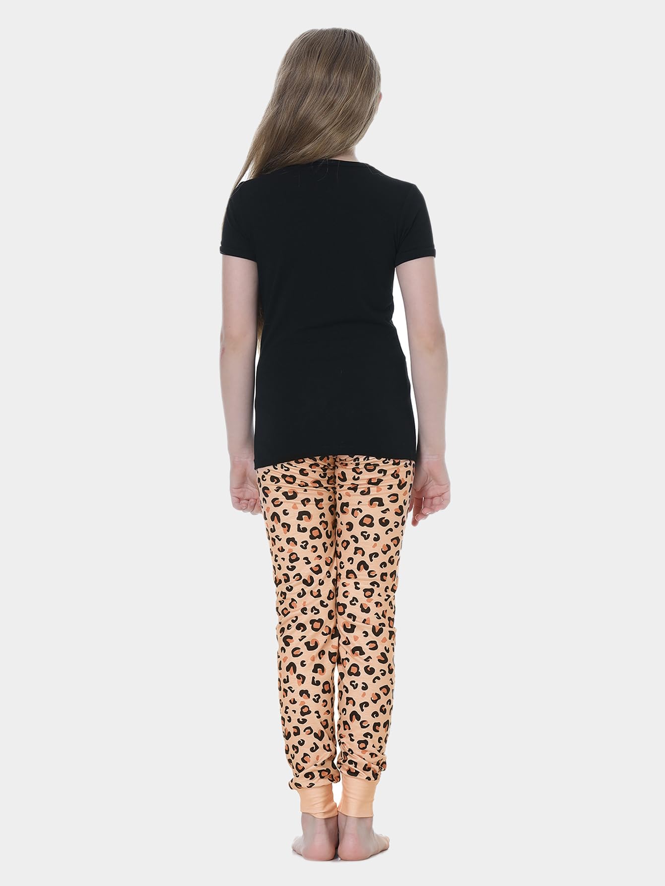 MyFav Mommy and Me Pajamas Heart Print Sleepwear Family Matching Short Sleeve Nightwear