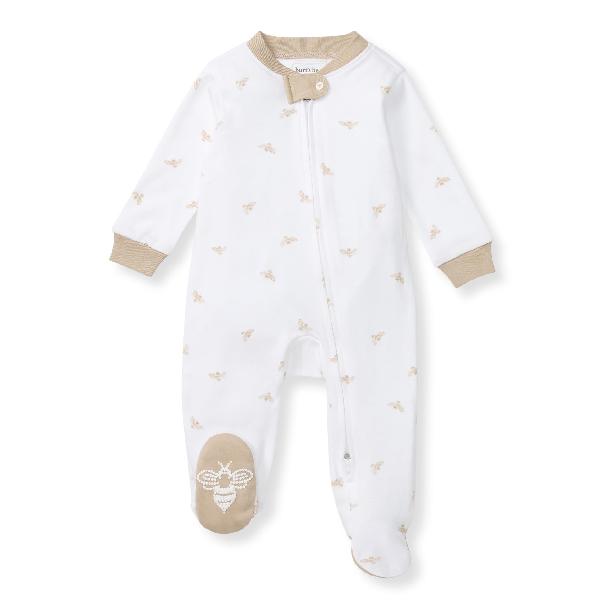 Burt's Bees Baby Organic Cotton Sleep and Play Footed Pajamas for Boys