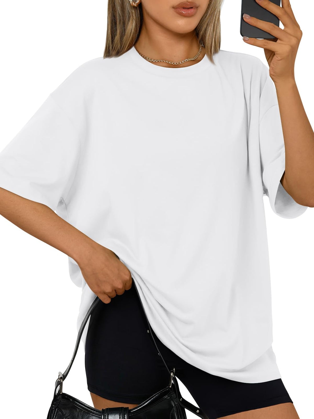 Trendy Queen Womens Oversized T-Shirts Short Sleeves Workout Tops | Casual Summer Gym Tees Plus Size Fashion Clothes 2026 WEBE CLOTHING