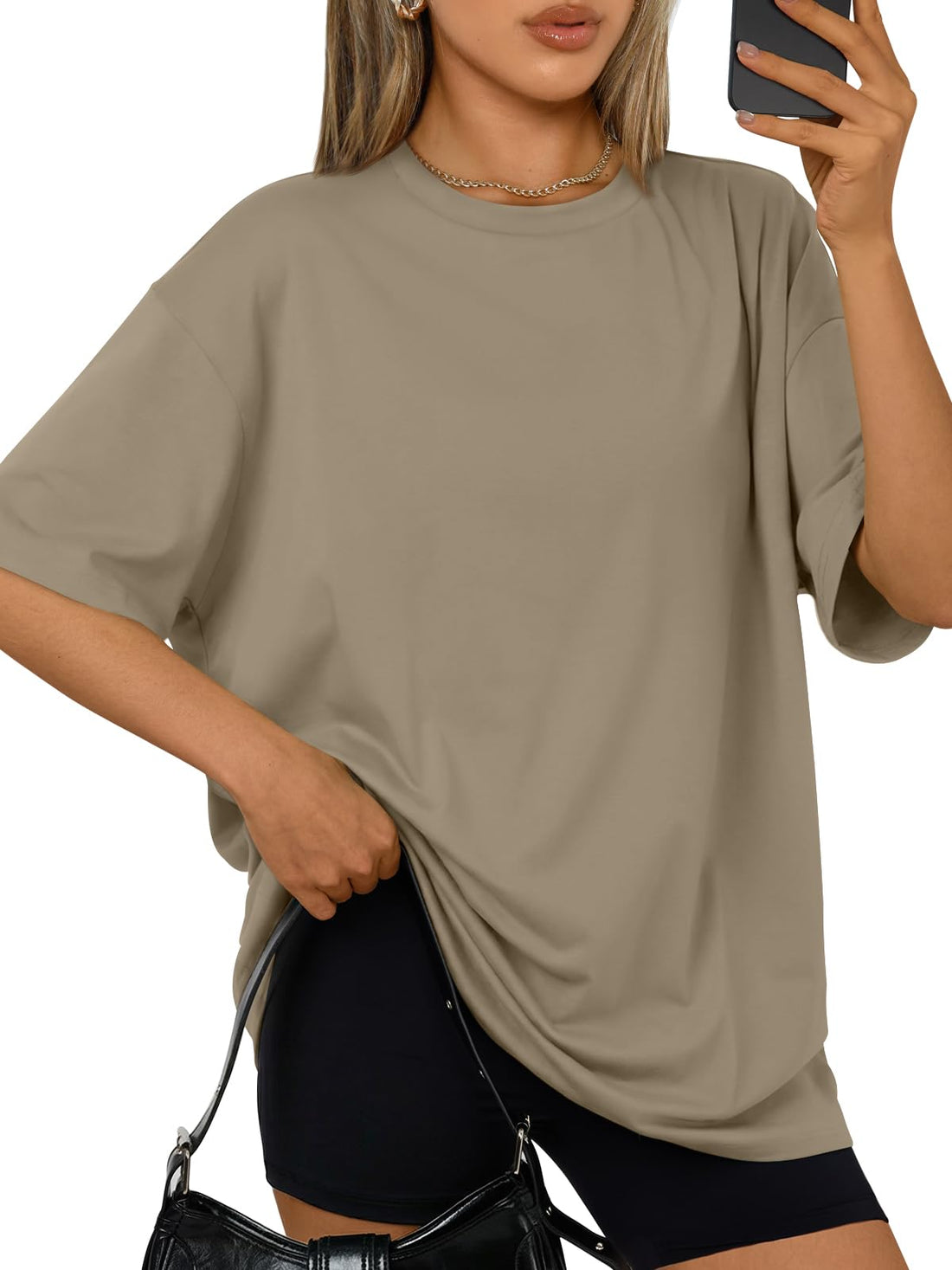 Trendy Queen Womens Oversized T-Shirts Short Sleeves Workout Tops | Casual Summer Gym Tees Plus Size Fashion Clothes 2026 WEBE CLOTHING