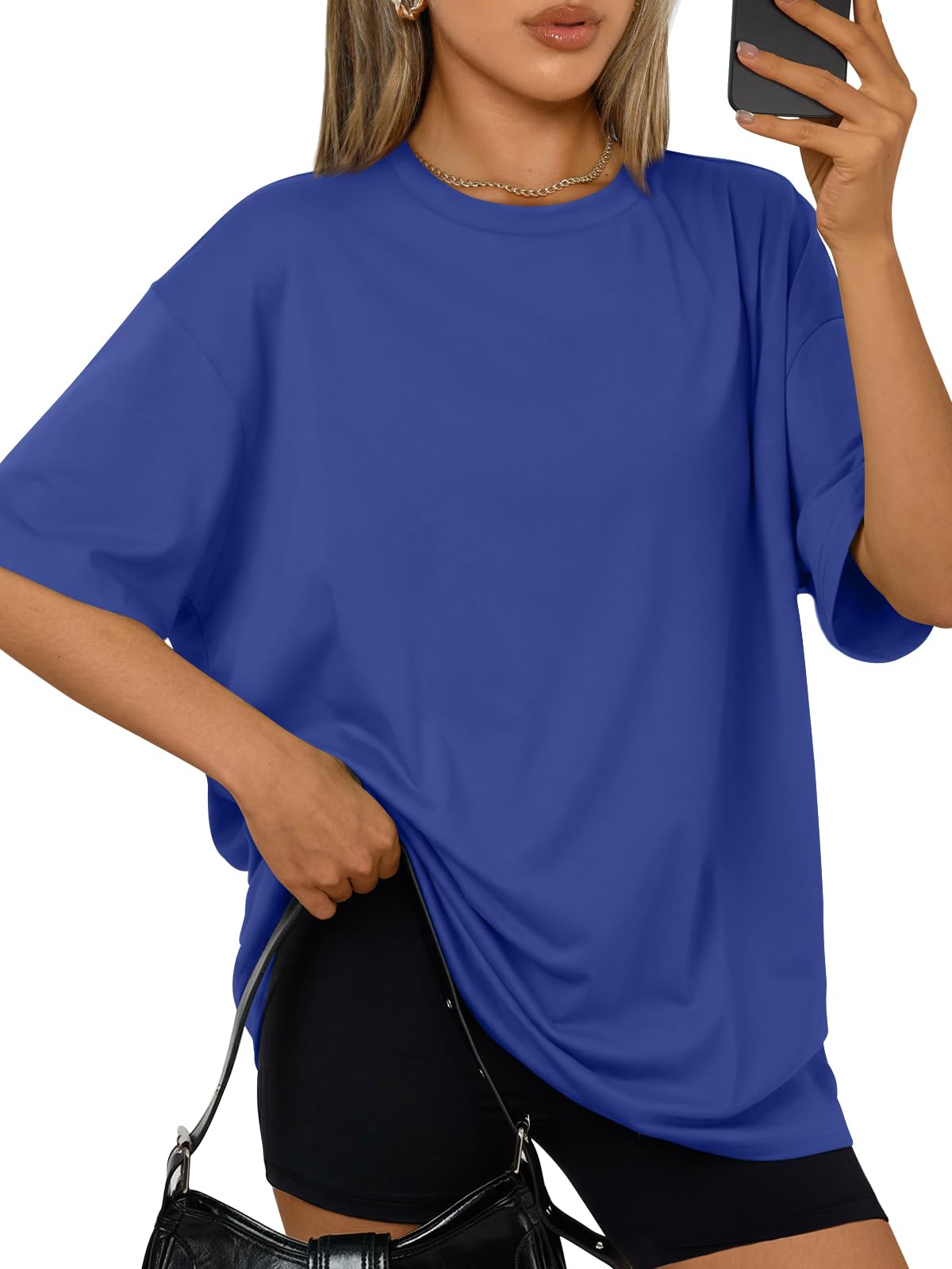 Trendy Queen Womens Oversized T-Shirts Short Sleeves Workout Tops | Casual Summer Gym Tees Plus Size Fashion Clothes 2026 WEBE CLOTHING
