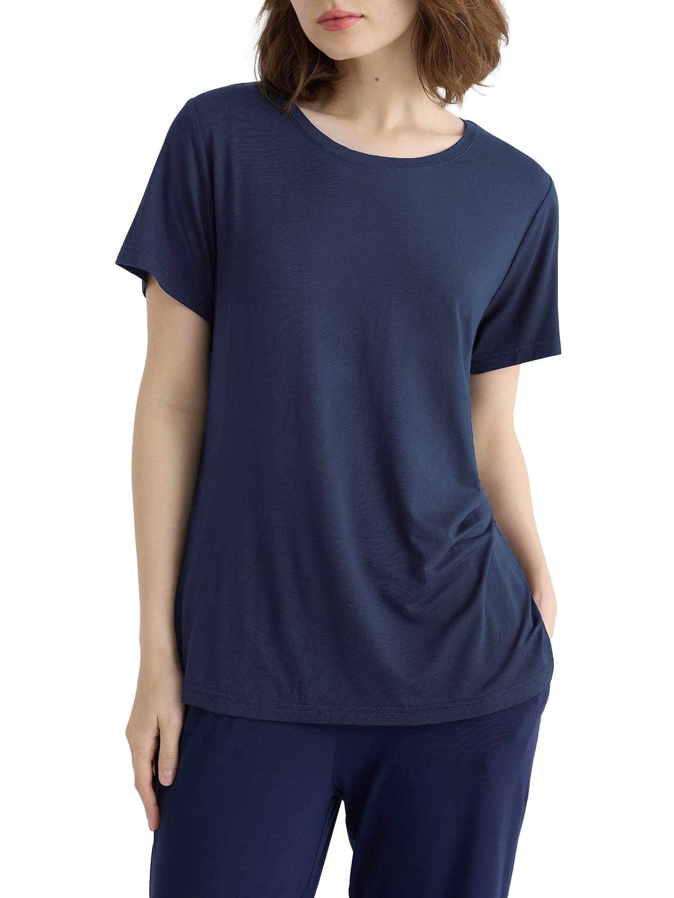 Latuza Women's Viscose Pajama Top Crew Neck Sleep T-Shirt WEBE CLOTHING