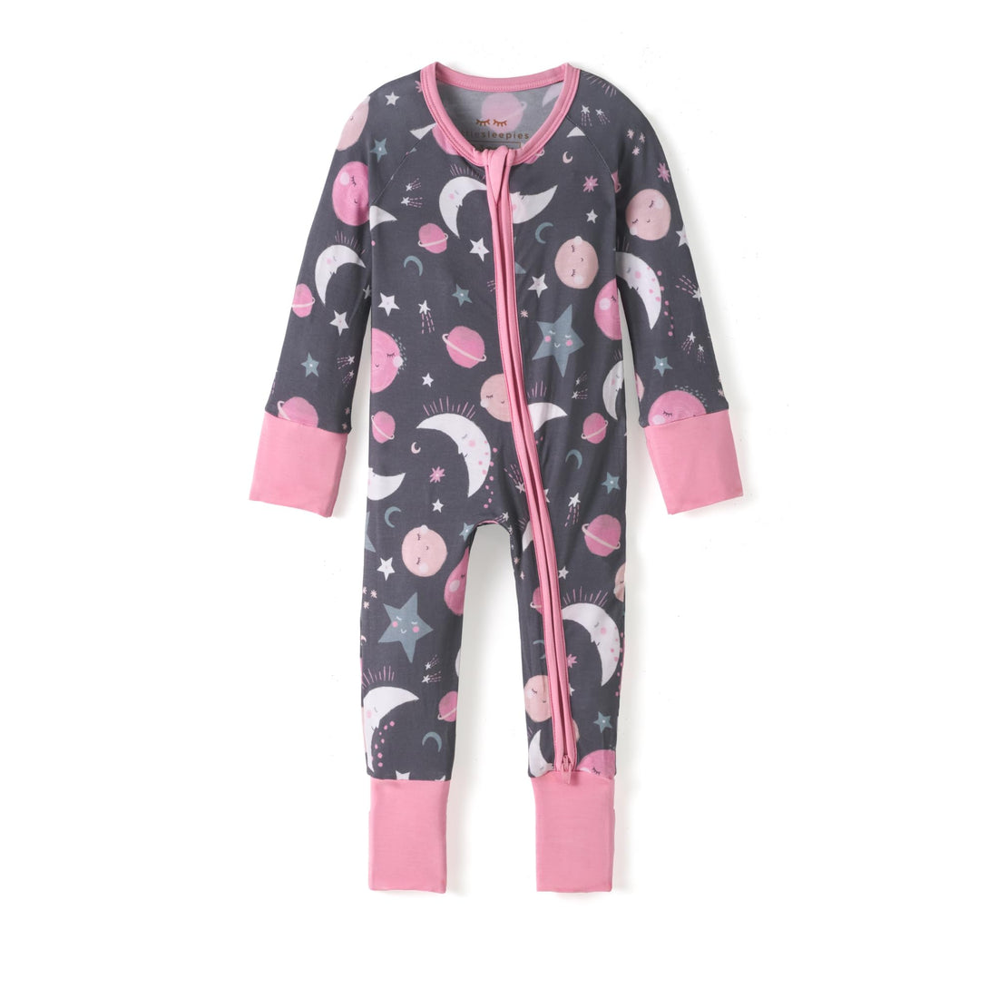 Little Sleepies Pajamas for Baby Boys & Girls, Viscose from Bamboo Baby Pajamas, Sleepers, 2-Way Zipper PJs
