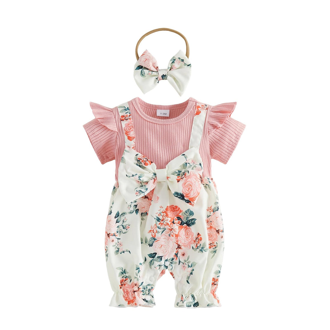 YINGISFITM Newborn Baby Girl Summer Clothes Short Sleeve Bubble Romper Bow Shorts Jumpsuit Infant Outfit 0 3 6 9 12 18 Months WEBE CLOTHING