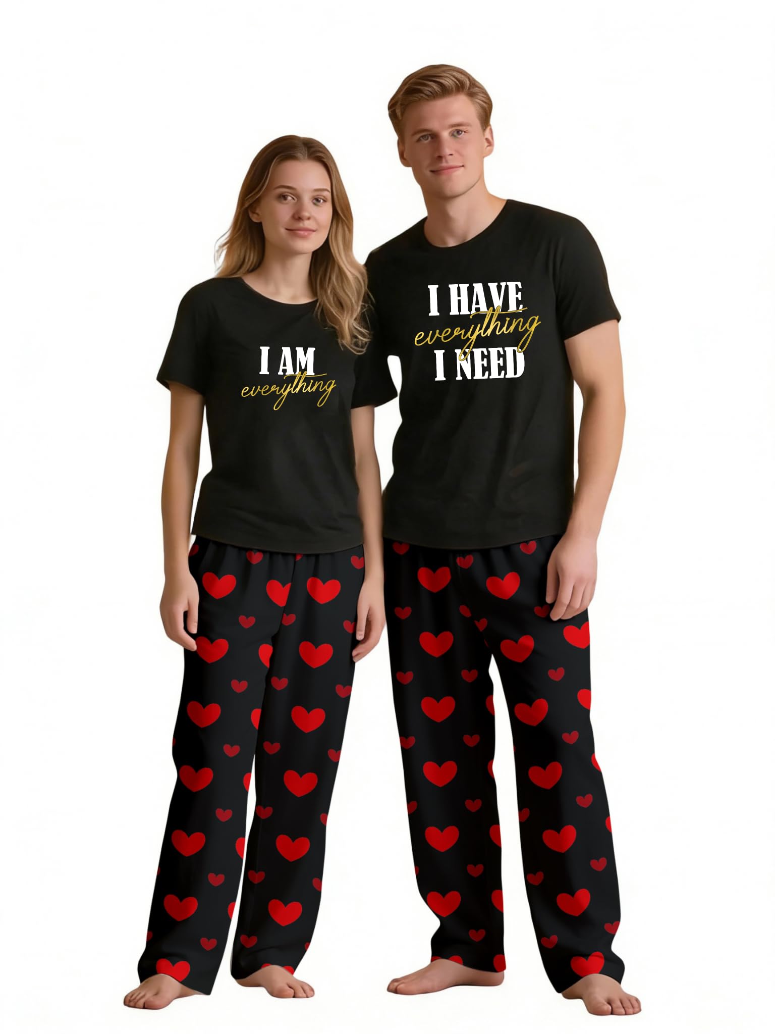Couples Pajamas, Matching PJS for Couples, His and Hers Jammies, Wife and Husband Sets (Sold Separately)