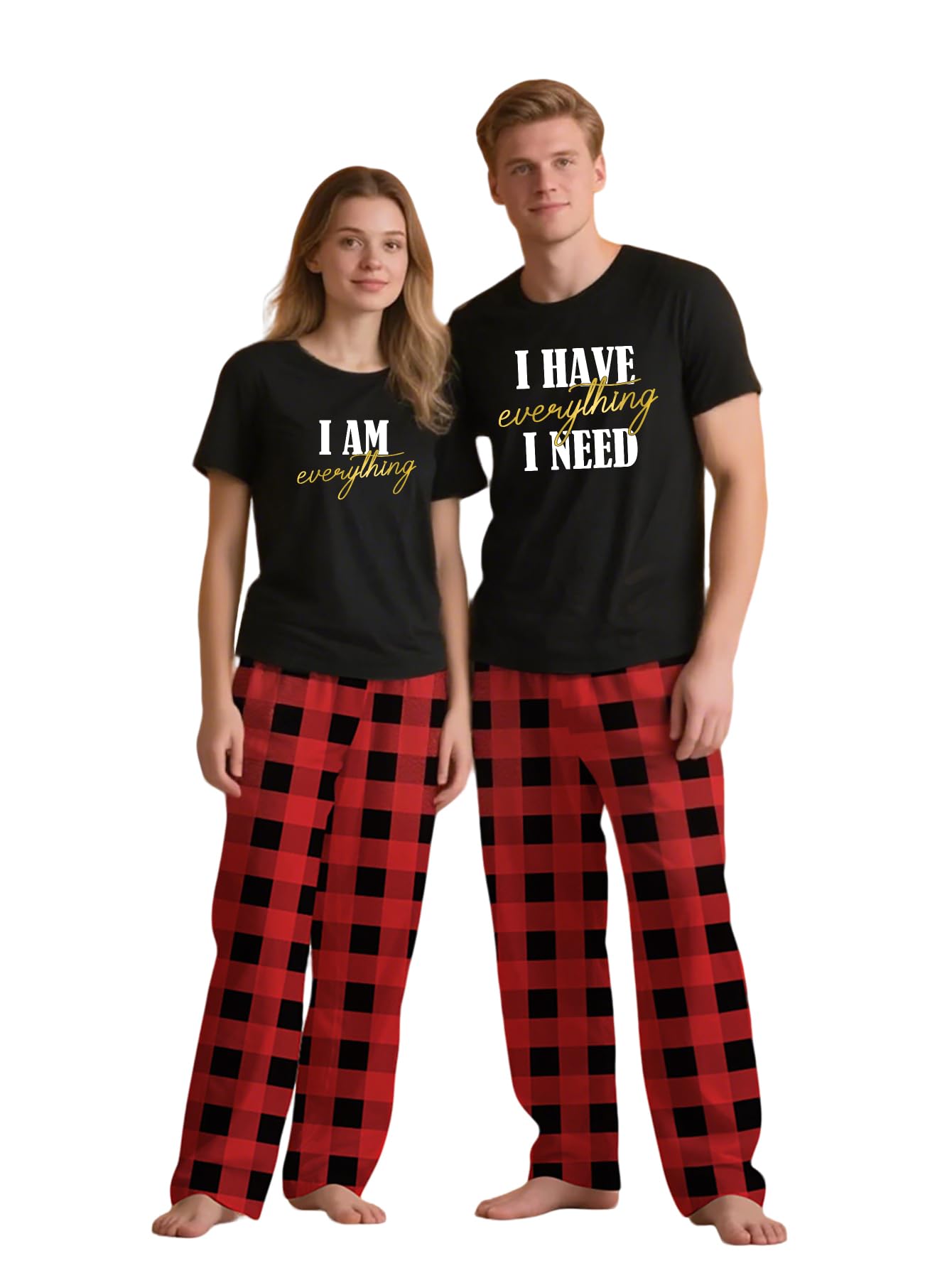 Couples Pajamas, Matching PJS for Couples, His and Hers Jammies, Wife and Husband Sets (Sold Separately)