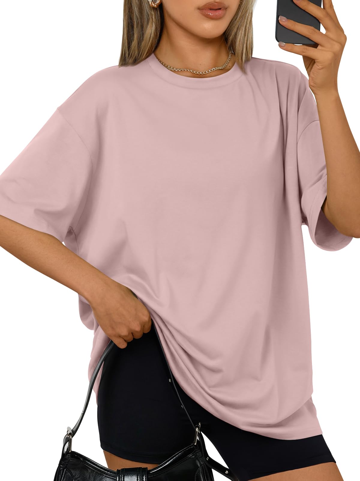 Trendy Queen Womens Oversized T-Shirts Short Sleeves Workout Tops | Casual Summer Gym Tees Plus Size Fashion Clothes 2026 WEBE CLOTHING