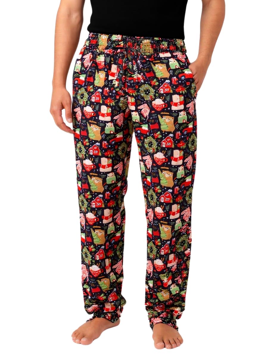 Unisex Adults Holiday Themed Pajama Pants WEBE CLOTHING