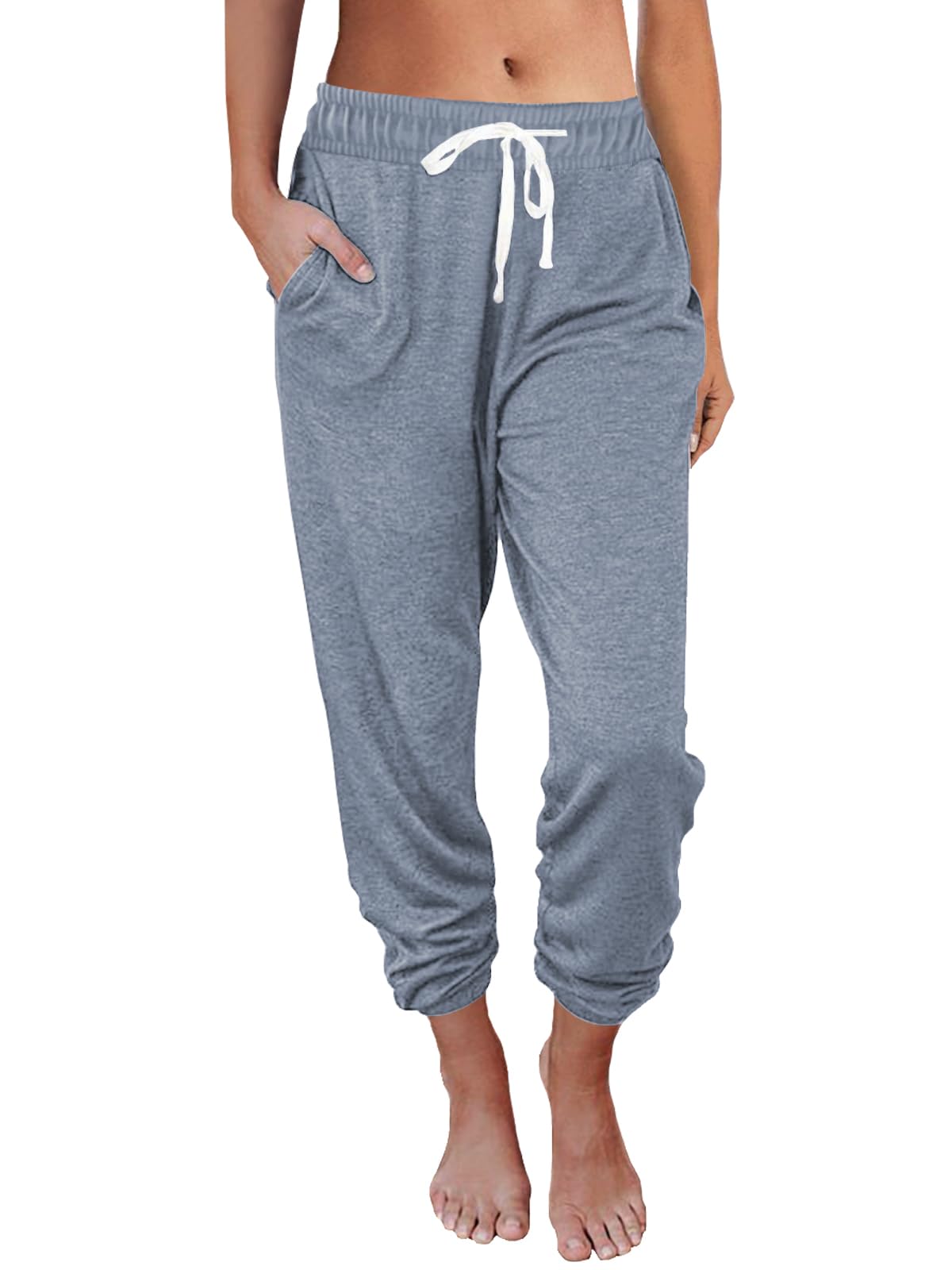 AUTOMET Women's High Waisted Lounge Sweatpants Jogger Pants with Pockets