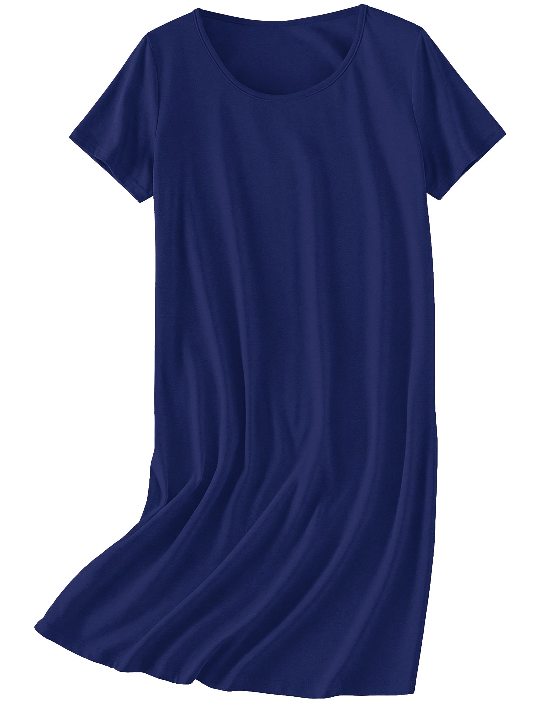 Ekouaer Nightgowns for Women Cotton Sleepshirts Short Sleeve Nightshirt Tshirt Night Gown Casual Sleepdress Comfy Nightdress