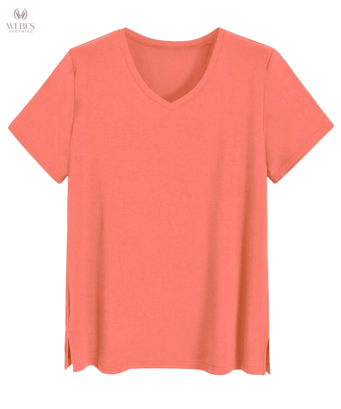 Latuza Women's Viscose Sleep T-Shirt V-Neck Pajamas Top