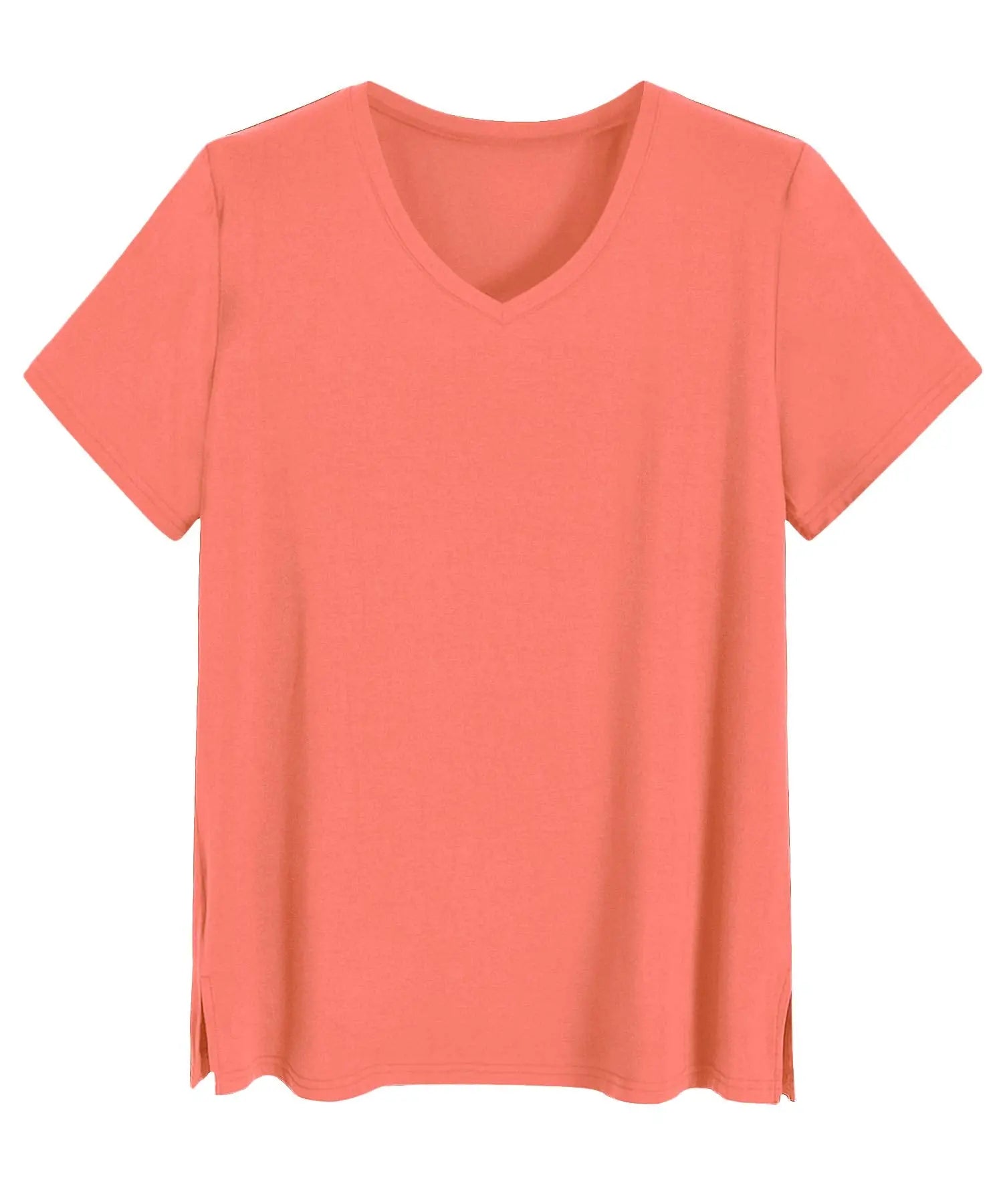 Latuza Women's Viscose Sleep T-Shirt V-Neck Pajamas Top
