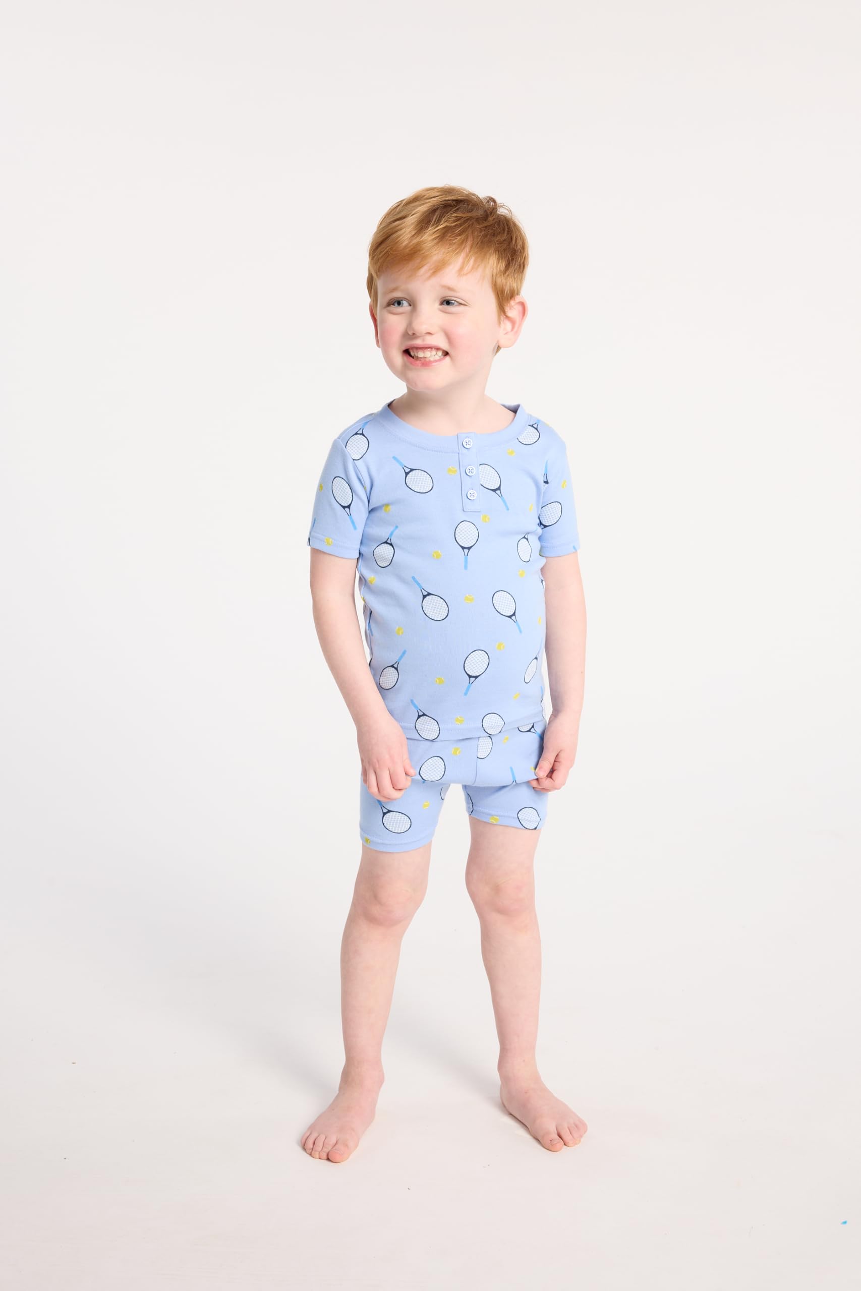 Gymboree Boys' 100% Cotton Short Sleeve Top and Shorts, Gymmies Pajama Set