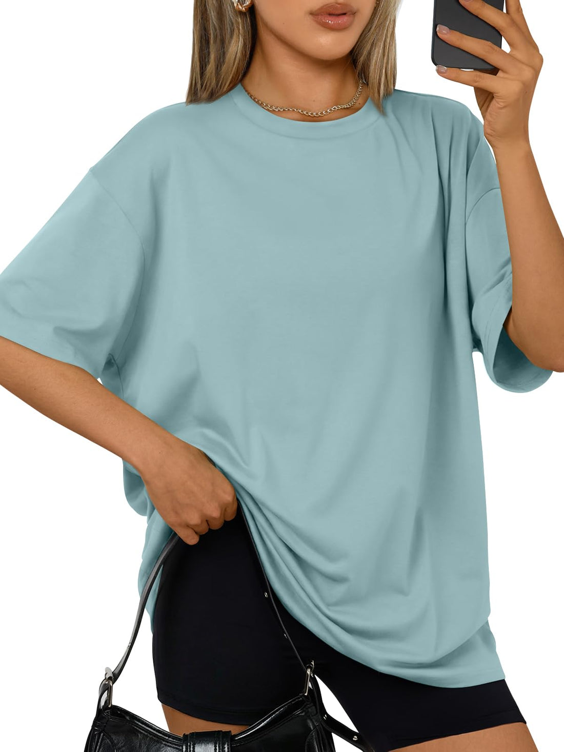 Trendy Queen Womens Oversized T-Shirts Short Sleeves Workout Tops | Casual Summer Gym Tees Plus Size Fashion Clothes 2026 WEBE CLOTHING