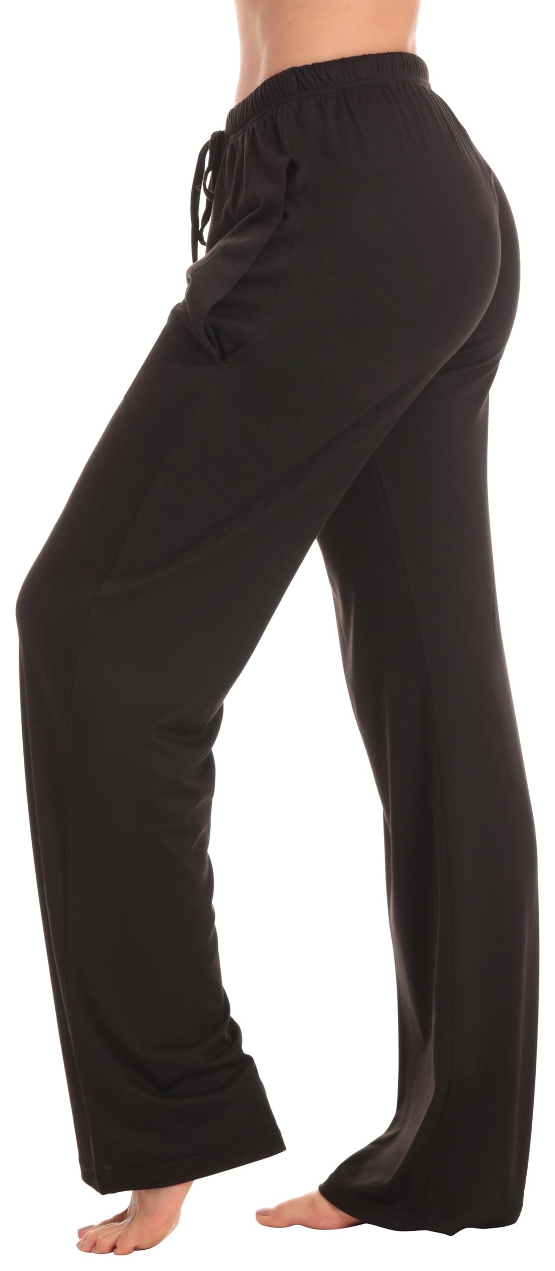 Just Love Women's Pajama Pants, Soft Stretch Jersey PJ Bottoms with Two Pockets, Elastic Waist and Drawstring