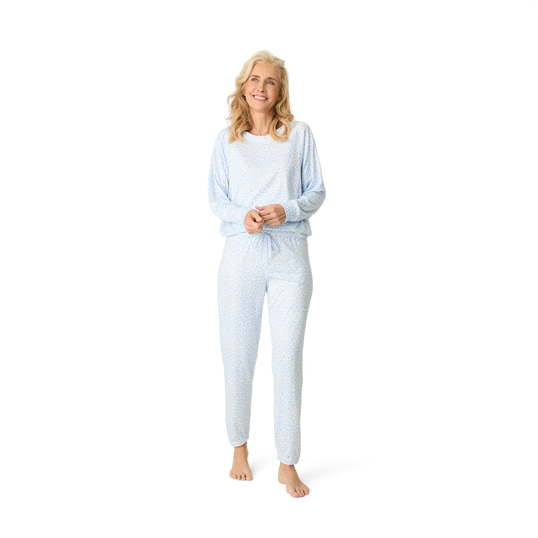 PJ Salvage Women's [Amazon Exclusive] Cloud Jersey Jogger Pajama 2-piece Pj Set