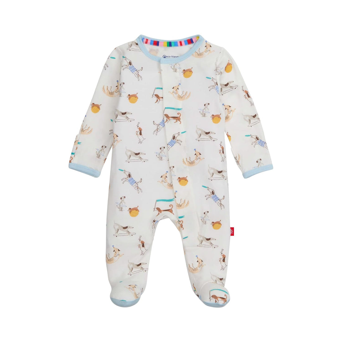 Magnetic Me Boys Modal Magnetic Baby Footie Pajamas | Silky Soft Modal Fabric | Baby Sleepers