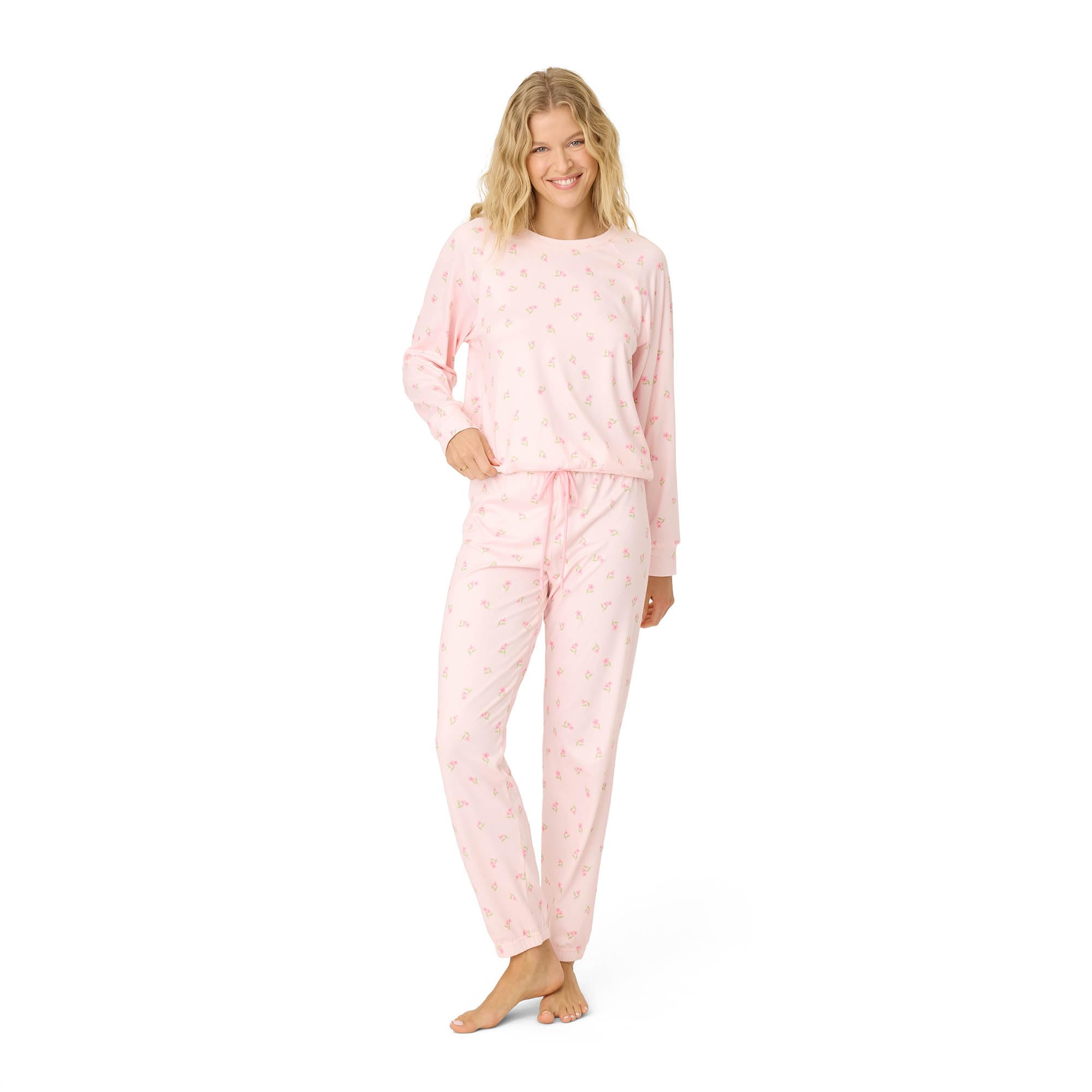 PJ Salvage Women's [Amazon Exclusive] Cloud Jersey Jogger Pajama 2-piece Pj Set
