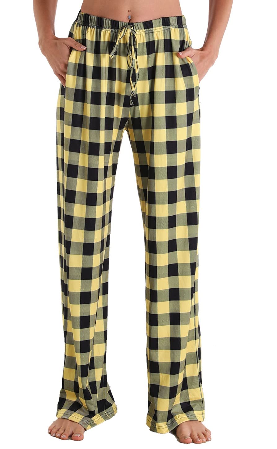 X-Image Women Comfy Casual Pajama Pants with Pockets & Drawstring