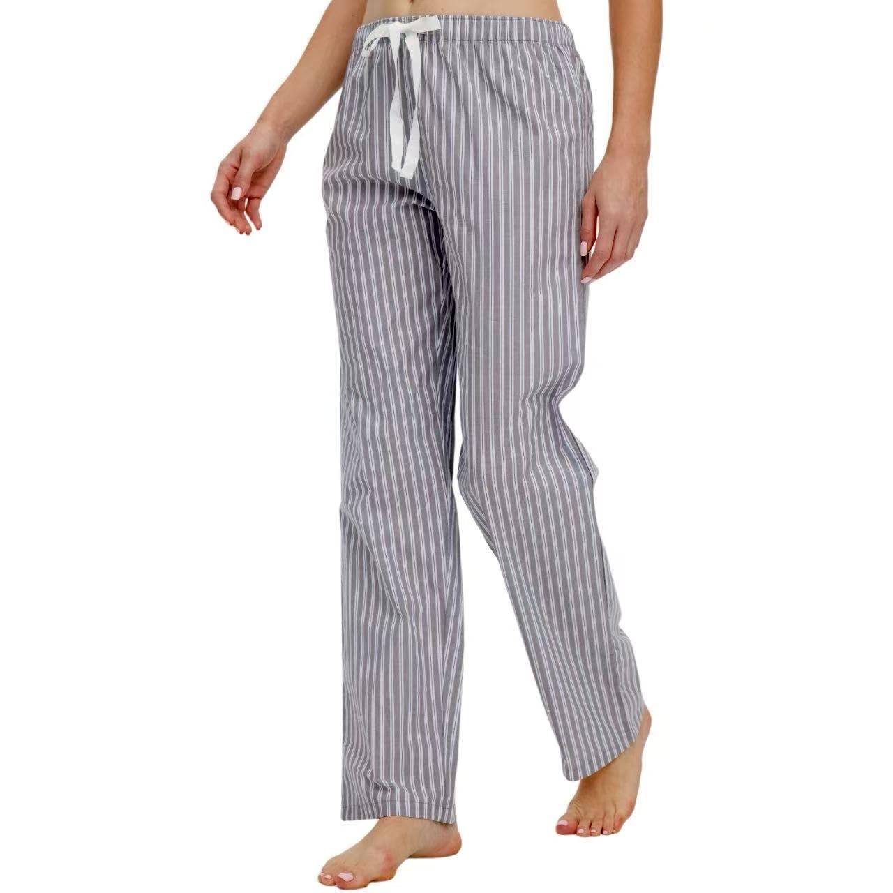 CYZ Women's 100% Cotton Woven Poplin Sleep Pajama Pants
