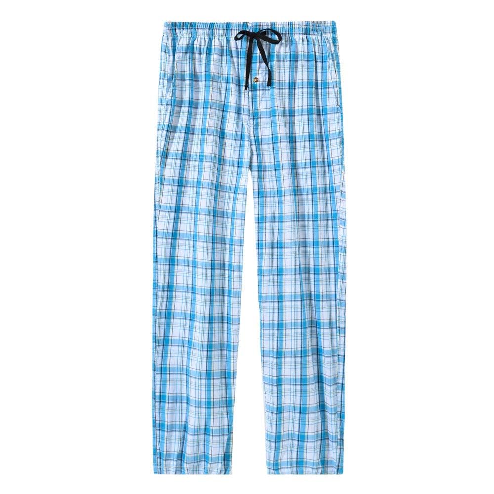 MoFiz Men's Pajama Pants Ultra Lightweight Pjs Bottoms Sleepwear Bottom Pants with Pocket Drawstring 3-Pack
