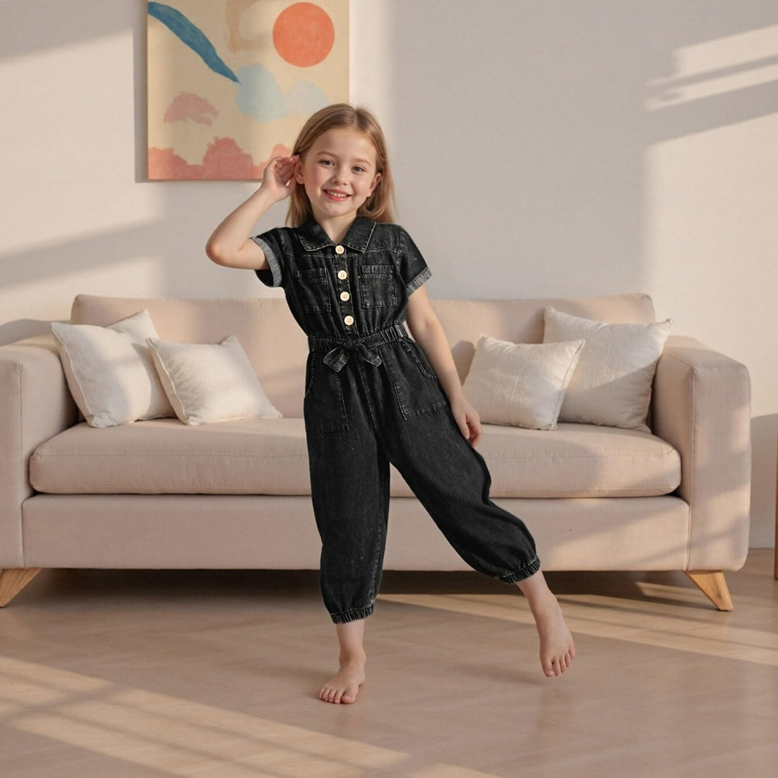 Summer Toddler Girl Jumpsuit Shorts Little Girl Overalls Clothes Baby Jean Romper Jumpsuit One Piece Outfit WEBE CLOTHING