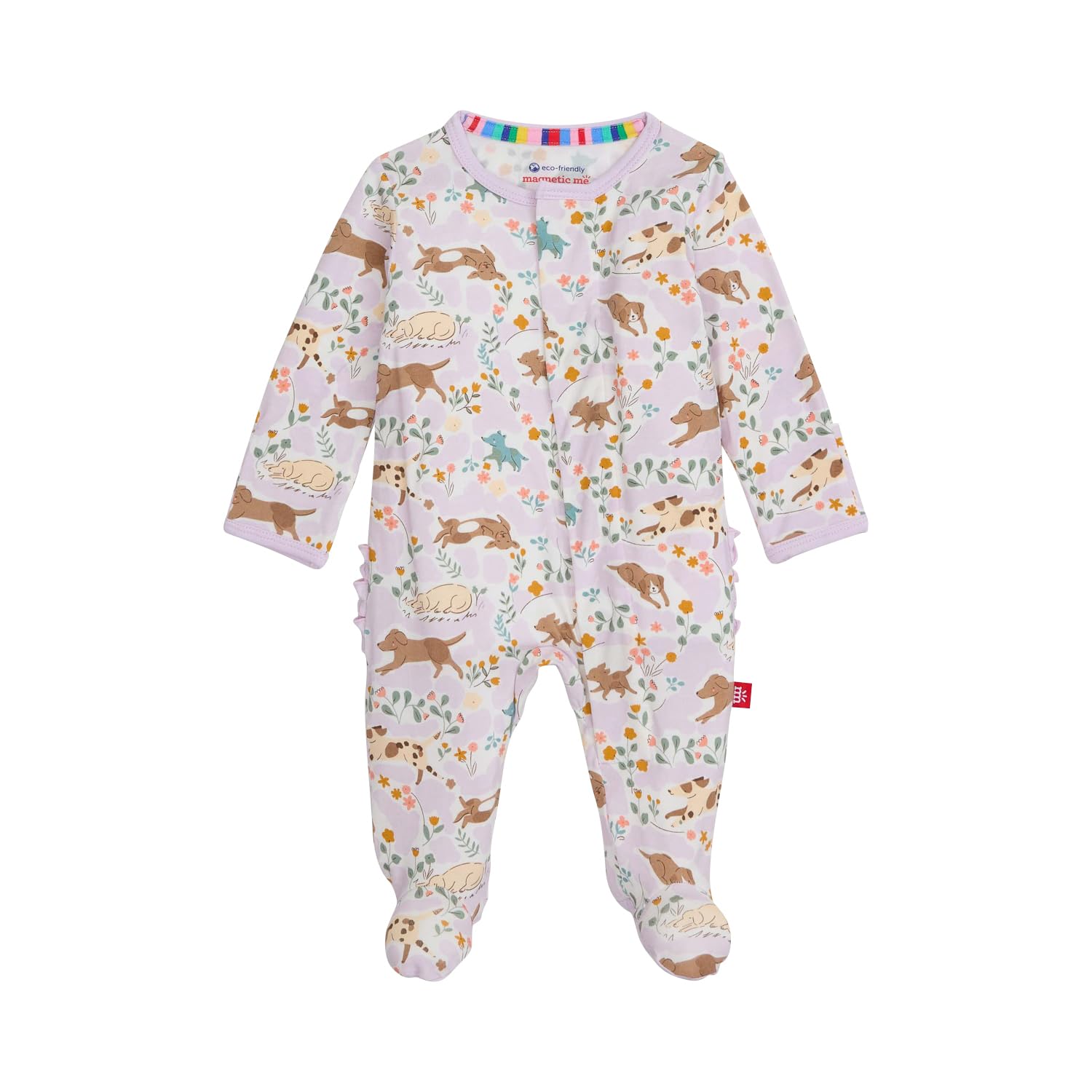 Magnetic Me Girls Modal Magnetic Baby Footie Pajamas | Silky Soft Modal Fabric | Baby Sleepers Available Sizes PRE - 24M WEBE CLOTHING