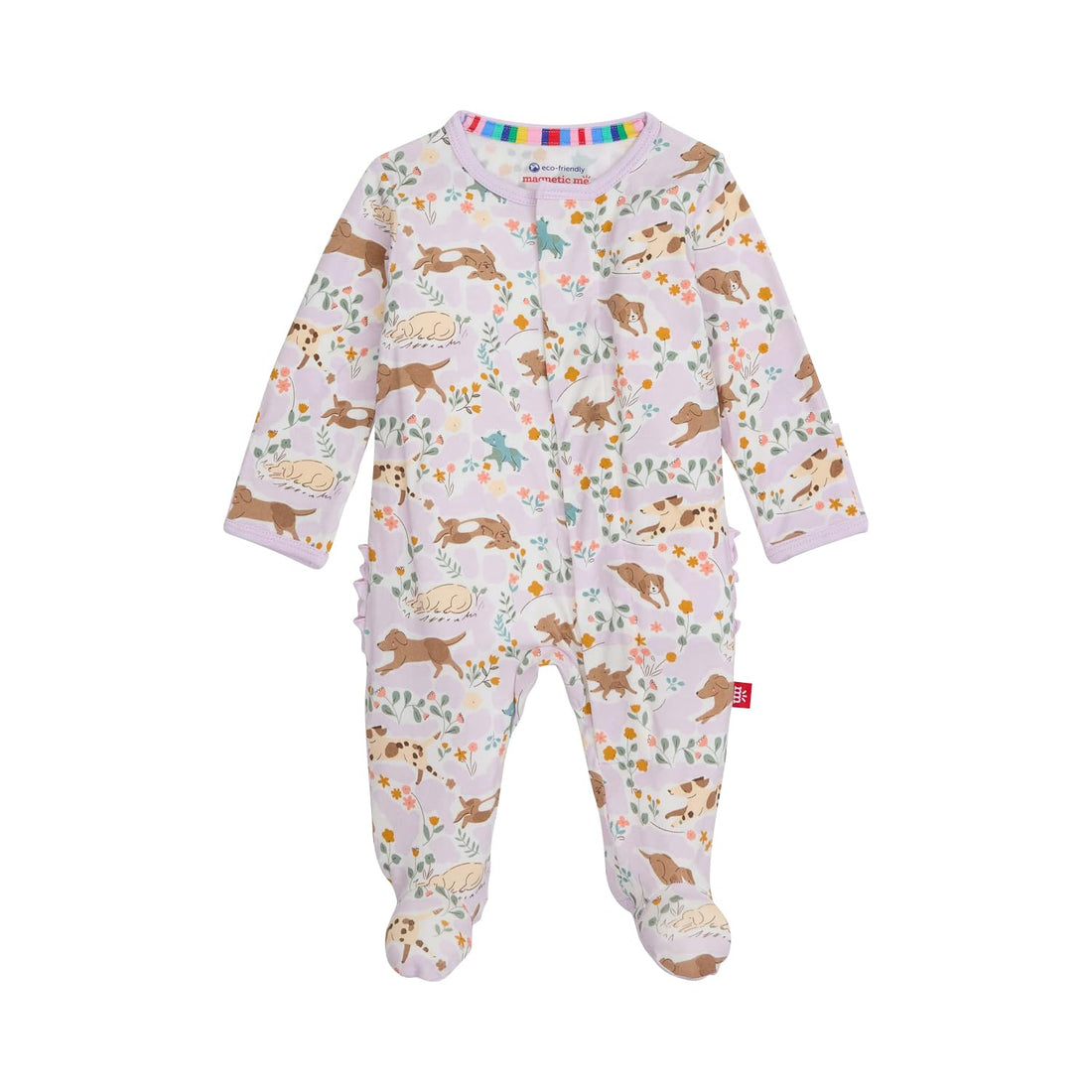 Magnetic Me Girls Modal Magnetic Baby Footie Pajamas | Silky Soft Modal Fabric | Baby Sleepers Available Sizes PRE - 24M WEBE CLOTHING