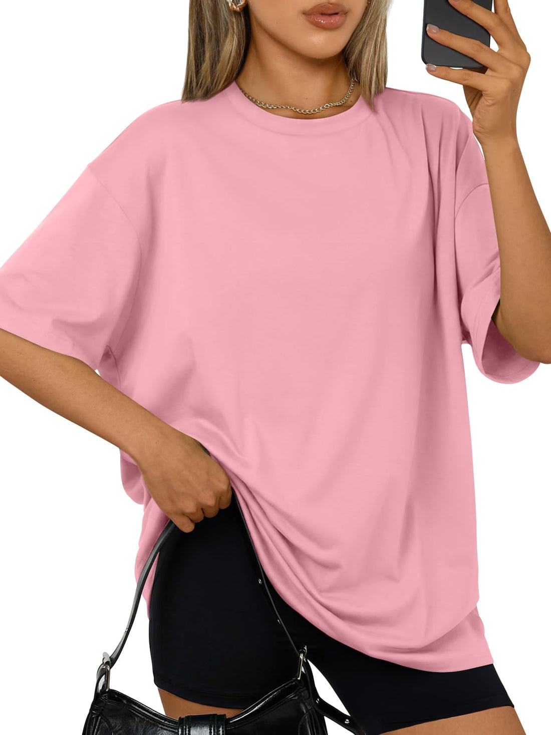 Trendy Queen Womens Oversized T-Shirts Short Sleeves Workout Tops | Casual Summer Gym Tees Plus Size Fashion Clothes 2026 WEBE CLOTHING