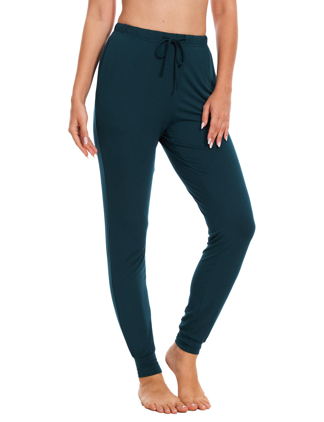 GYS Women's Pajama Pants - Viscose Made from Bamboo, Joggers Pants with Pockets Comfy Lounge Sleep Pants Pj Bottoms