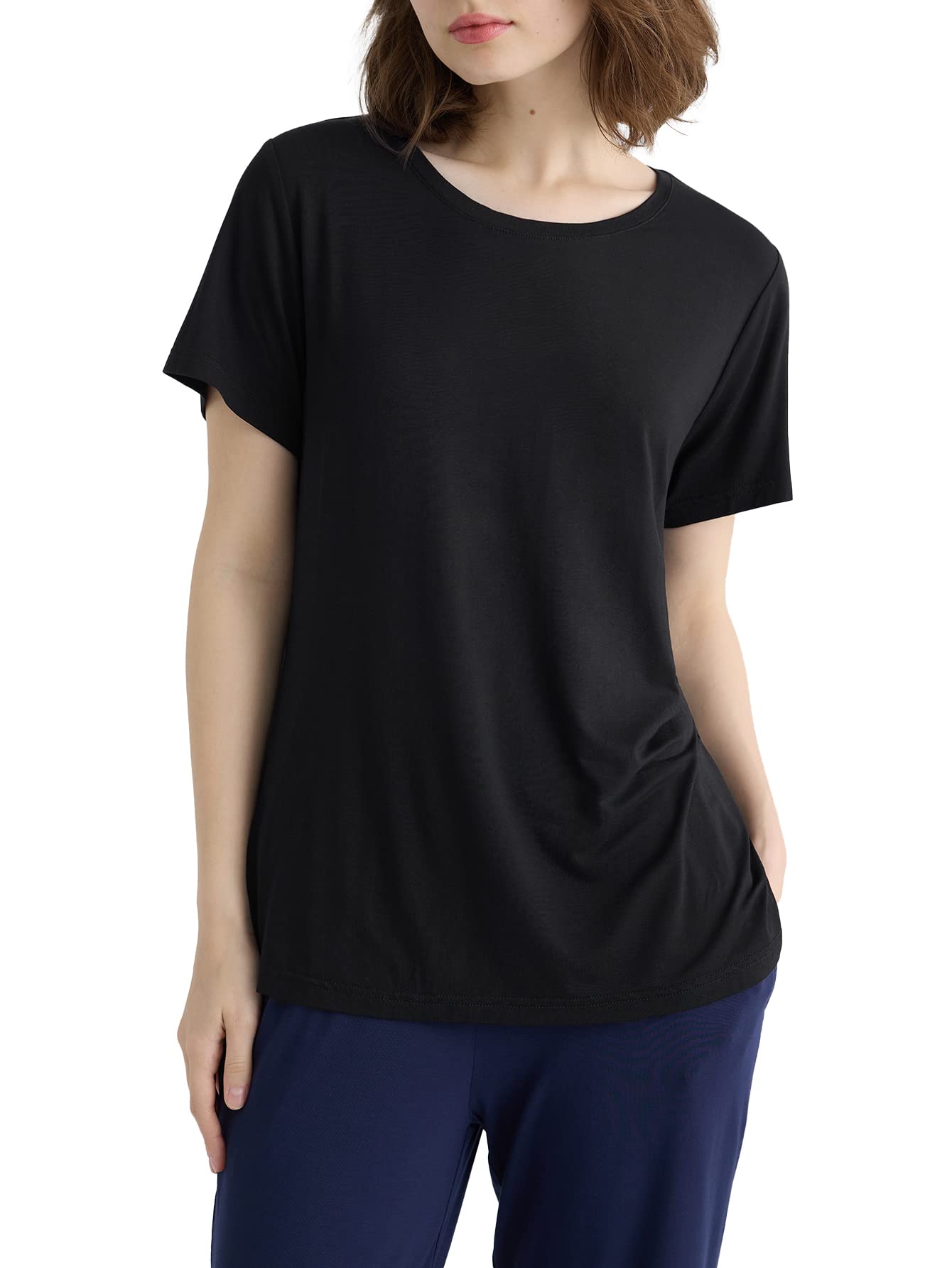 Latuza Women's Viscose Pajama Top Crew Neck Sleep T-Shirt WEBE CLOTHING
