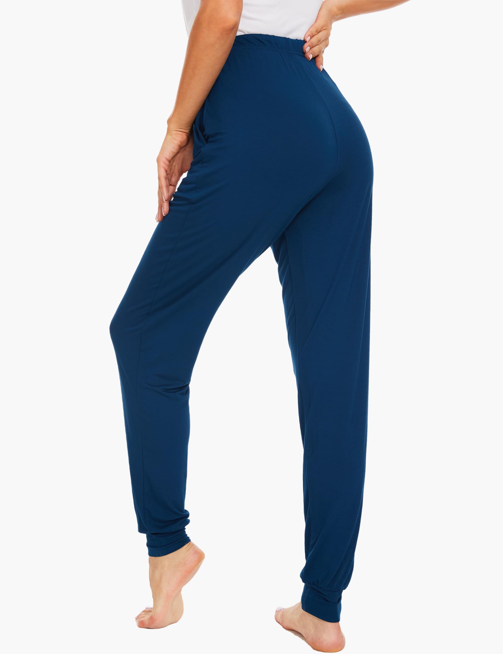 GYS Women's Pajama Pants - Viscose Made from Bamboo, Joggers Pants with Pockets Comfy Lounge Sleep Pants Pj Bottoms