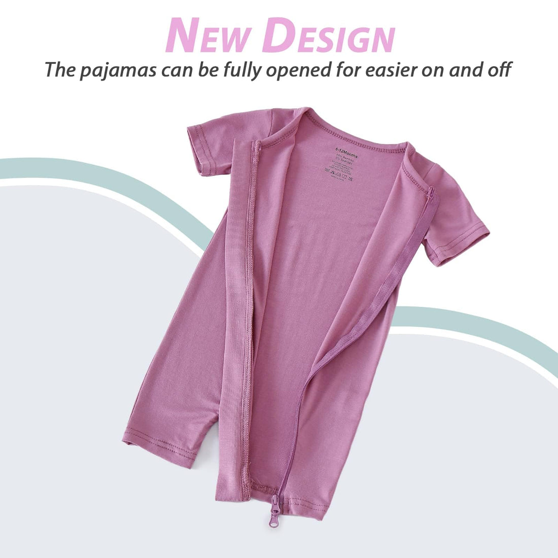 OPAWO Bamboo Baby Pajamas 3 Pack, Double Zipper Bamboo Sleepers for Baby Boy Girl Romper, Toddler Summer Clothes Outfit 0-24M WEBE CLOTHING