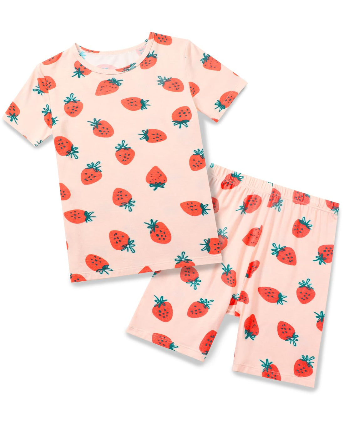 babee Reshinee Bamboo Viscose Toddler Unicorn Mermaid Girls Kids Pajamas Short Sleeve Summer Cool Snug fit Pjs, 2pcs
