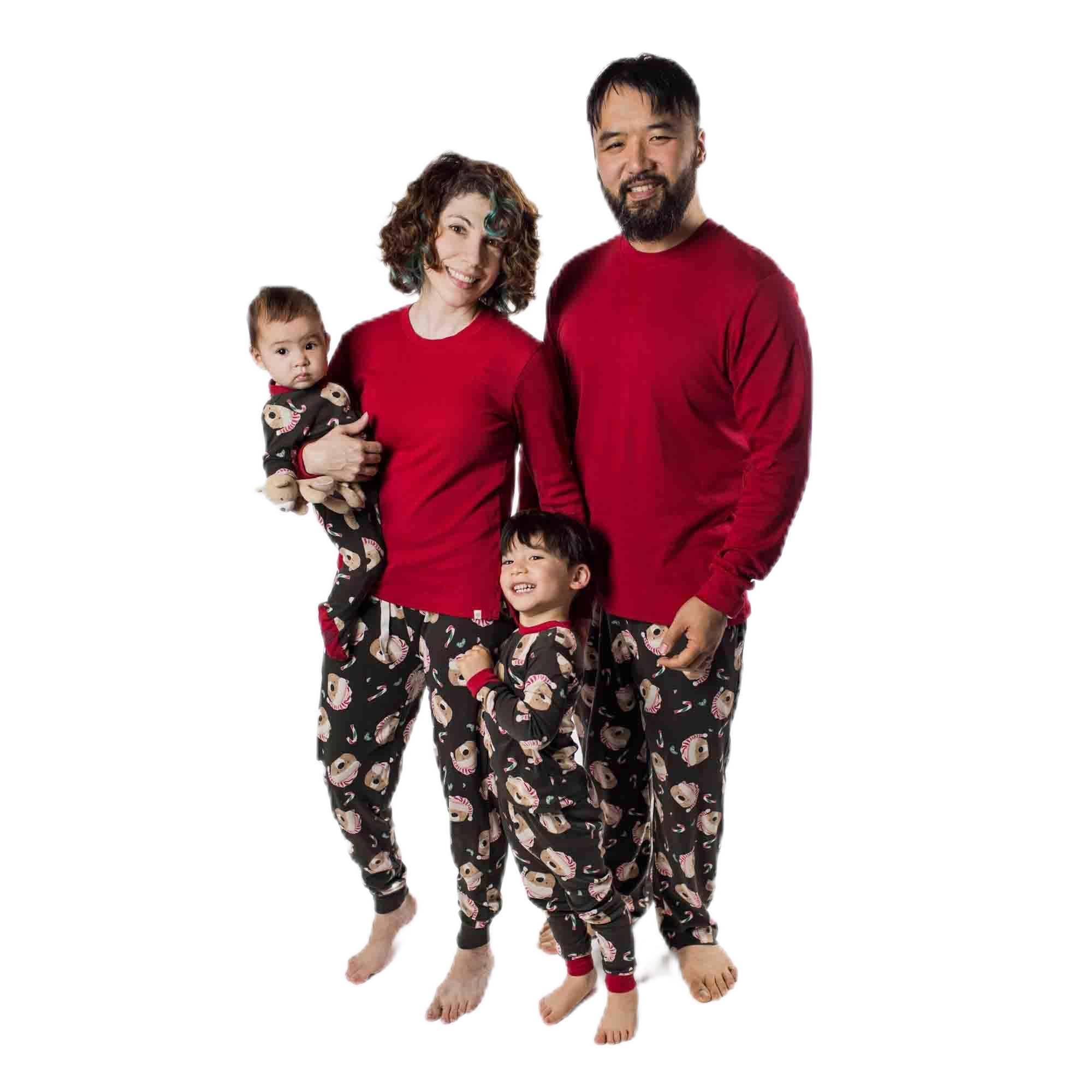 Burt's Bees Baby Matching Family Jammies, Organic Cotton Holiday Pajamas for Kids, Adults, & Pets, Perfect for Family Photos