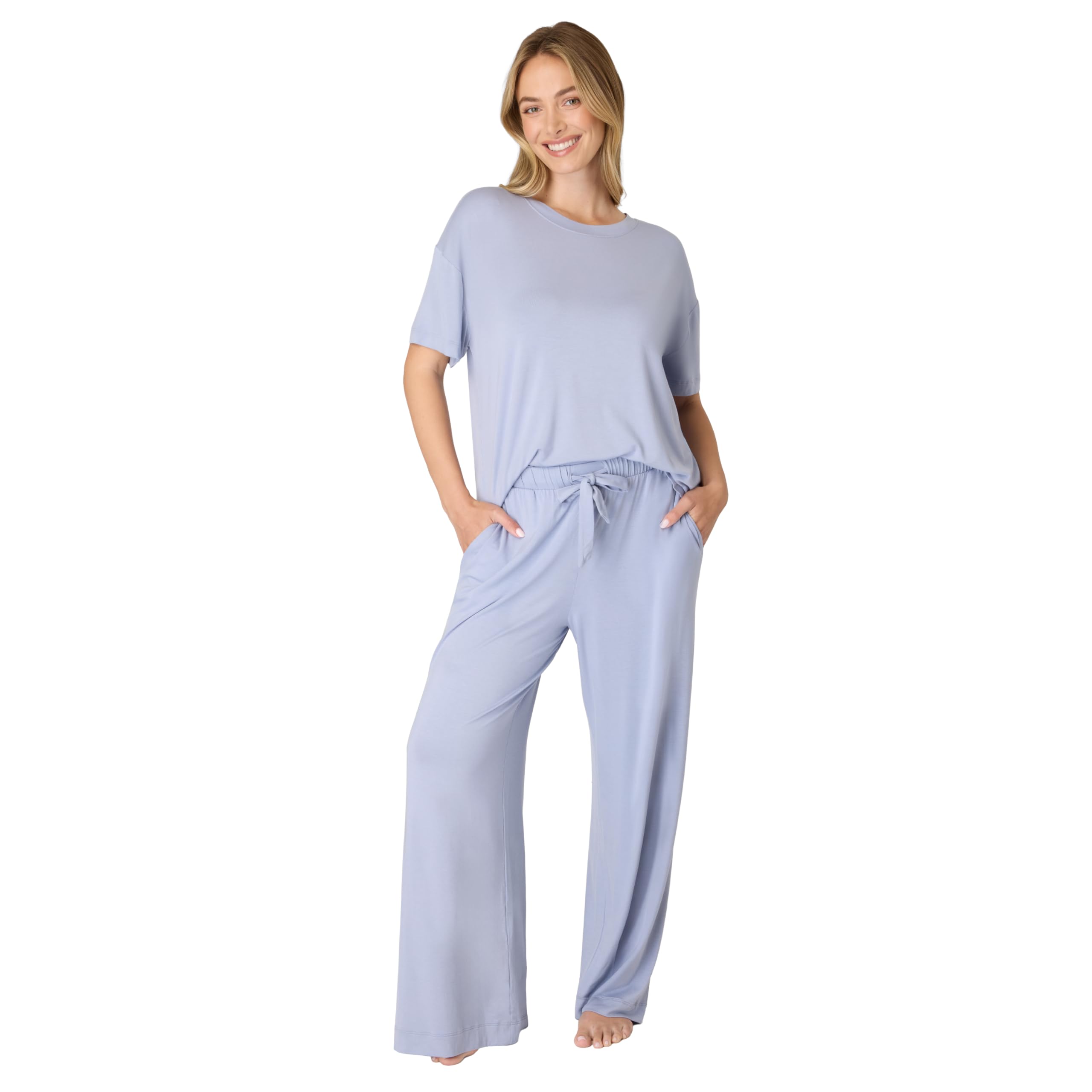 Bali Women's Sleepwear T-Shirt, Breathe Short-Sleeve Pajama Tee, Boxy Sleepwear Tee for Women WEBE CLOTHING