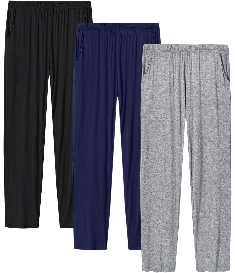 JINSHI Womens Pajama Pants with Pockets Soft Comfortable Lightweight Elastic Drawstring Modal Pajama Bottoms Lounge Pants