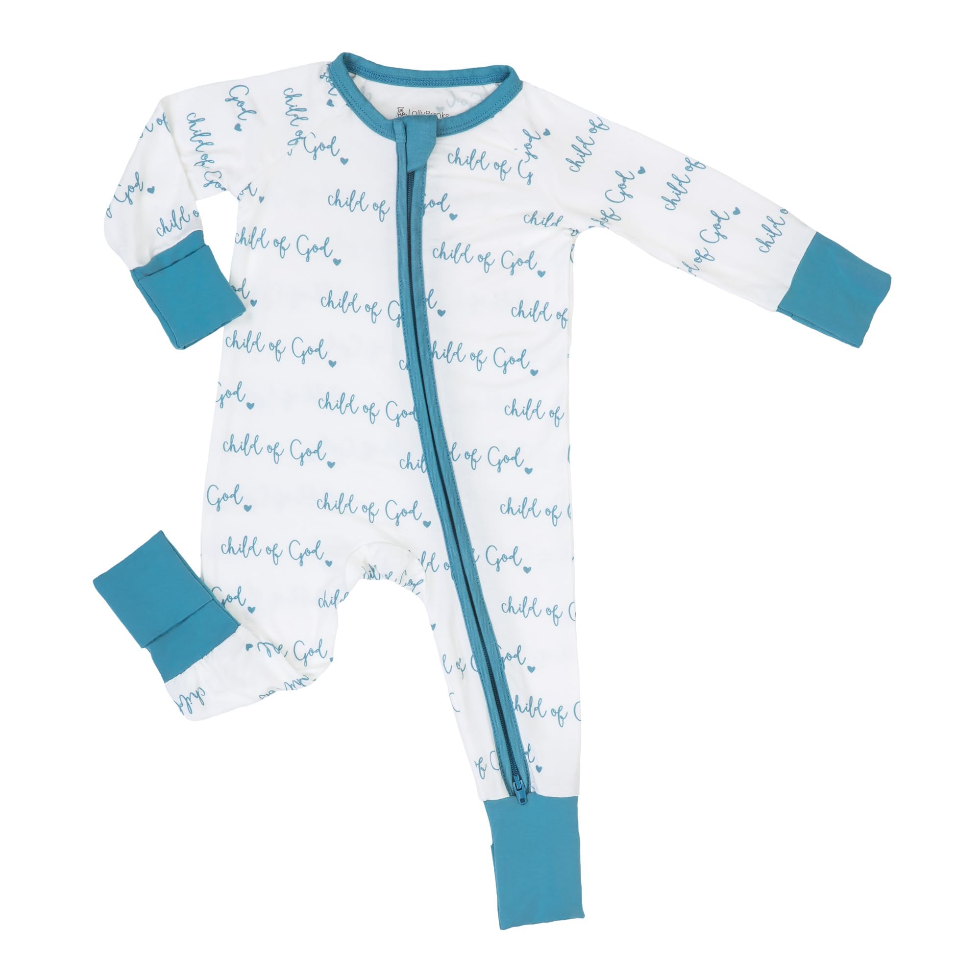 LollyBanks Baby Pajamas, Long Sleeve Baby Romper with 2-Way Zipper, 95% Viscose from Bamboo and 5% Spandex, Infant Sleepers