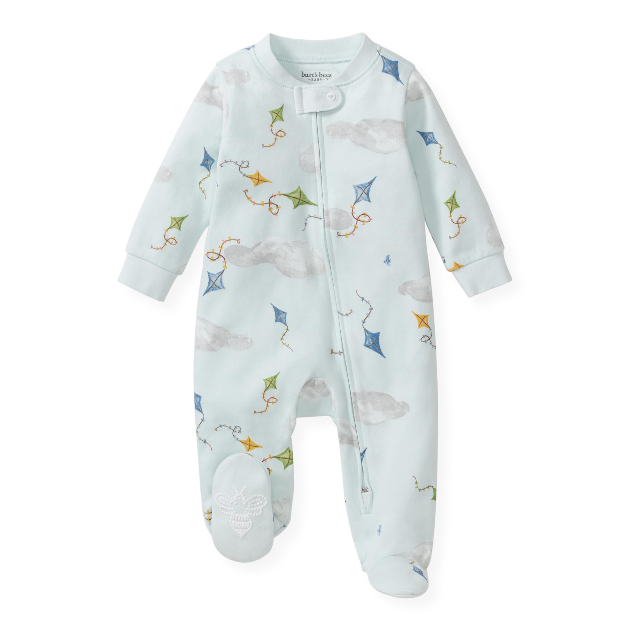 Burt's Bees Baby Organic Cotton Sleep and Play Footed Pajamas for Boys